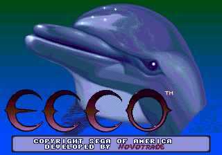 Заставка игры Ecco the Dolphin